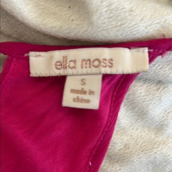 Ella Moss Fuchsia Silk Sparkly Sundress size S - Picture 12 of 13